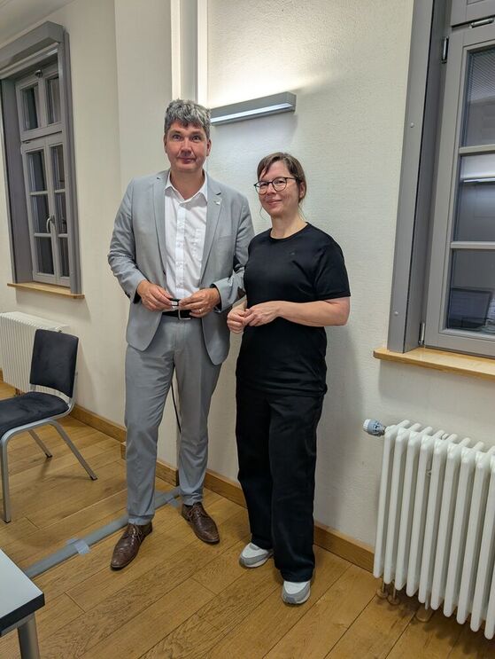 MdL Matthias Körner und Claudia Hetjes, OVV