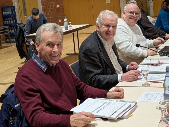 Die SPD-Fraktionsmitglieder Wolfgang Lingenau, Dr.Hans-Peter Rathjens und Peter Kopp